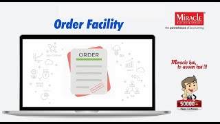 Order Voucher in Miracle Accounting Software