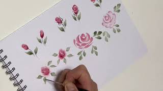 Various Ways to Paint Roses-Acrylic Painting, Tole painting