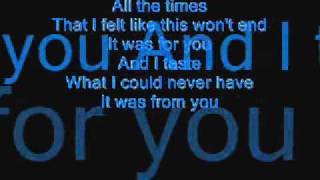 Staind - Outside (lyrics)