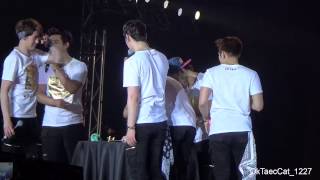 150214 2pm World Tour Hong Kong Talk\u0026Happy Birthday to Chansung ( Taecyeon 택연 テギョン Focus )