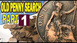 Old Penny Hunt - Part 1 of 5 -  Lots of Old Coins