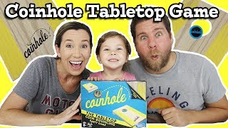 Coinhole Game - Table Top Coin Bouncing Cornhole