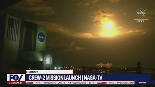 LIFTOFF! NASA, SpaceX successfully launch 4 astronauts to the ISS | NewsNOW from FOX