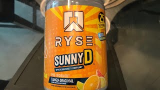 Ryse Sunny D Pre-Workout Review