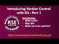 Introducing Version Control with Git : Part 1