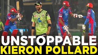 Unstoppable Kieron Pollard | Lahore Qalandars vs Karachi Kings | Match 10 | HBL PSL 9 | M2A1A