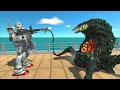 Gundam RX-78 vs Biollante Death Fall - Animal Revolt Battle Simulator