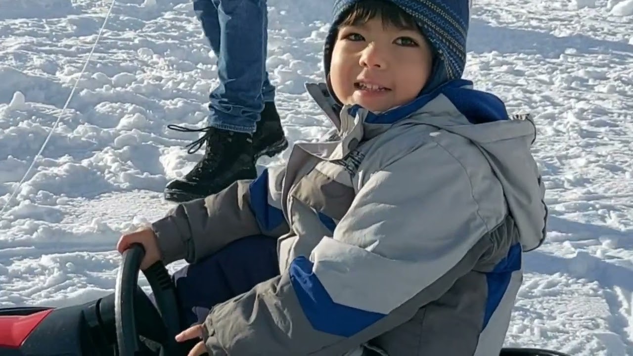 Our outdoor activities in Winter Time/ Playing in the Snow #somuchfun