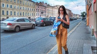 Zhukovsky Str - I go into shops, cafes, old houses - St Petersburg Rus