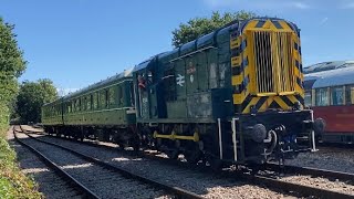 Class 08 + 117 + 121 | 08114 Gotham + 51384 + 56287 | Epping Ongar Railway | North Weald | 17/09/22