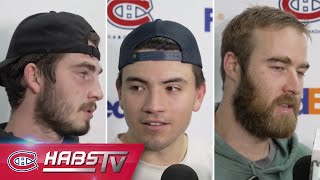Dach, Suzuki + more Habs address the media at practice | FULL PRESS CONFERENCES