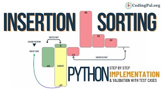 Insertion Sorting Python🐍 Implementation || Sorting Algorithms || CodingPal.org