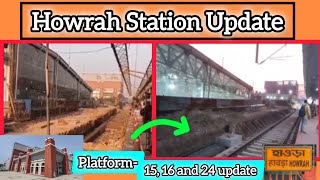 Howrah Station Platform no. 15, 16 and 24 construction status l New platform construction