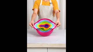 Multi Colourful Mixing Bowl 10pcs Set