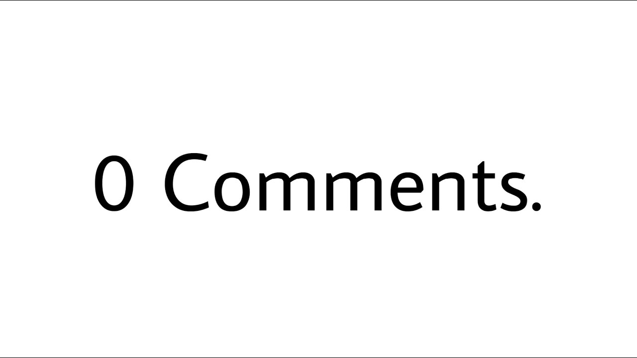 This Video Only Has 0 Comments Real Youtube