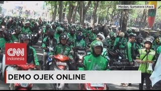 Demo Ojek Online di Gedung DPR, Ribuan Personel Polisi Berjaga