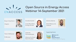 Webinar: Open Source in Energy Access from the EnAccess Foundation 14 September 2021