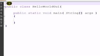 Java GUI Part 1: Hello World