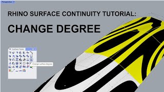 Rhino Surface Continuity Tutorial: Change Degree