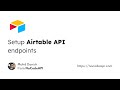 Setup Airtable API