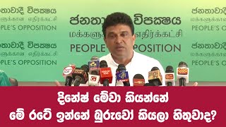 දිනේෂ් මේවා කියන්නේ මේ රටේ ඉන්නේ බුරුවෝ කියලා හිතුවාද?