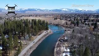 Drone video high above three rivers of the Missoula Valley