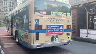 横浜市営バス 0-1700(横浜230あ1700) いすゞPKG-LV234L2(2010年式) 50系統 神大寺入口行き 横浜駅西口にて撮影