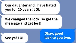 【Apple】My husband and daughter have hated me for 20 years... One day I come home and the lock is