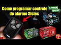 Como programar o controle do alarme Sistec