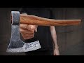 Railroad Damascus Vikings Bearded Hatchet