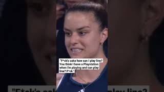 FU*K "You think I have a Playstation...!" | Maria Sakkari Angry on Cameras | tennis #viral #angry