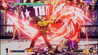 KOF15　追加キャラ　真吾　久しぶりの真吾の復活　空中で真吾キック　今作は強い