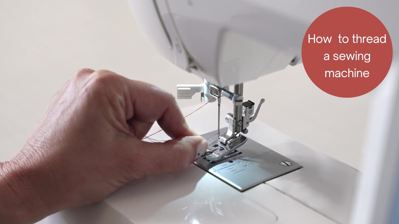 How To Thread A Sewing Machine - Tutorial For Beginners - YouTube