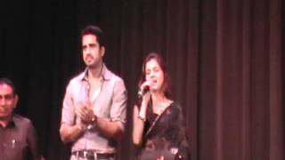 Rubina singing Kanha Aarti at LA Event where they were Chief Guests