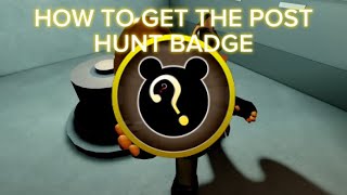 How to get the post hunt piggy badge