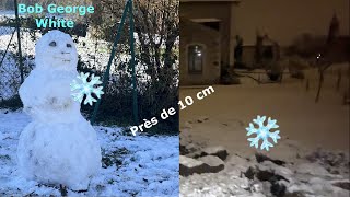 Mon premier épisode neigeux de l'hiver ! De 3 à 10 cm.