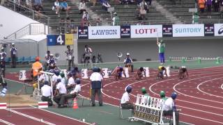 成年男子100m決勝 江里口匡史 10.29(+0.6) 岐阜国体 Masashi Eriguchi 1st