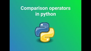 Comparison operator | Beginner python series