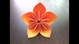 Kusudama Paper Flower - How to make a Origami Kusudama Flower step by step Tutorial