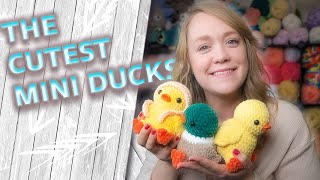 Mini Duck in a Bonnet Crochet Tutorial