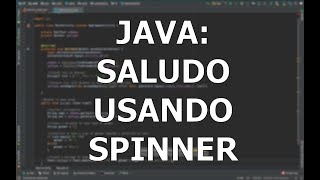 Código Java Objeto Spinner