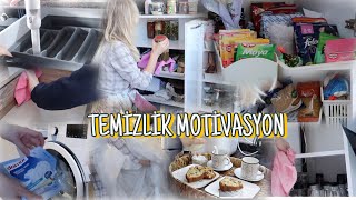 DİP KÖŞE TEMİZLİK 🧼 | BÜTÜN DOLAP İÇLERİ ✅ CAMLAR ✅ PERDELER ✅ BENİMLE TEMİZLİK YAPIN | MOTİVASYON