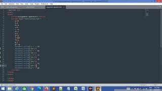 Assignment operators part 2 in javascript || V3 Coding Helper || Javascript || sublime || Notepad