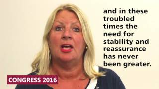 TUC's President Liz Snape #TUC16