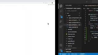 7.2 Create a simple Angular app with TypeScript