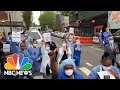 Health Care Workers On Coronavirus Front Lines Join Protests Against Injustice  | NBC Nightly News