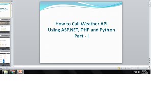 How to Call Weather API using ASP.NET - Part I