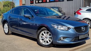 2014 (64) Mazda 6 SE-L Nav 2.0 4Dr in Reflex Blue. 58k Miles. Demo +1 Owner. 6 Mazda Services. £7750