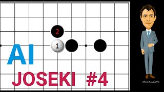 AI Joseki #4 A new way to attack the shimari