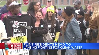 Flint residents head to Lansing fighting for clean water